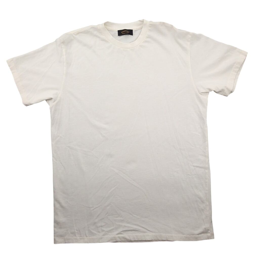 Schaeffer's Garment Hotel Ringspun 40s Tee Shirt Off White Men's XL Made in USA
